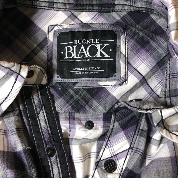 C2 - Buckle Black Button Down LS Athletic Fit -  XL - Picture 8 of 8